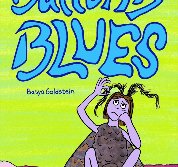 Cover of Butterfly Blues shows an illustration of a moth feeling her antennae with a disappointed expression.