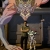 Morgan Sawyer poses with his characters